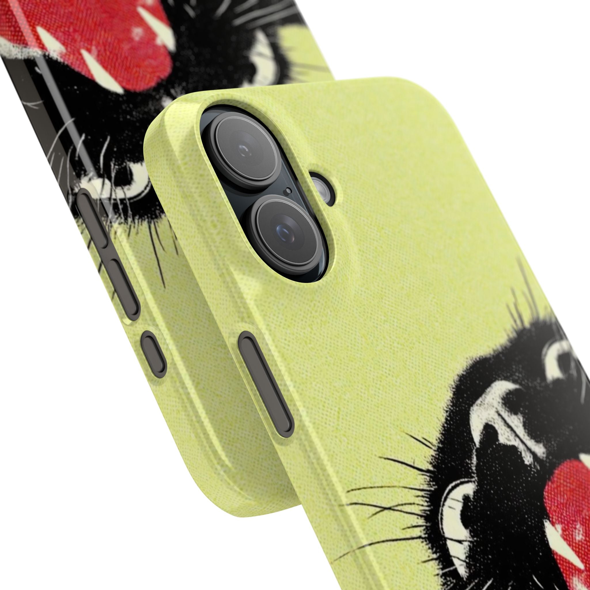 Black Cat Cute Retro Kitty Phone Cover