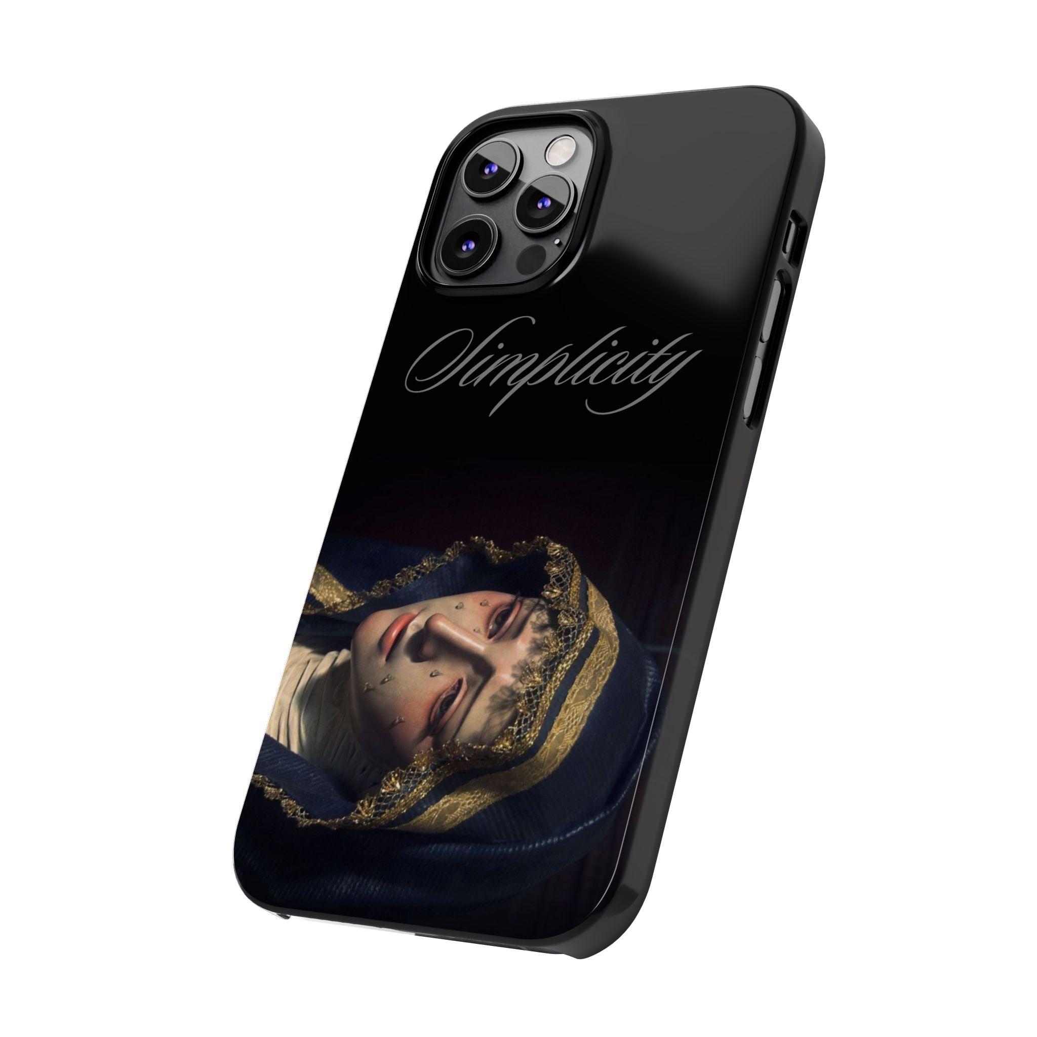 Simplicity Portrait Slim Phone Case — Elegant Vintage Art Cover